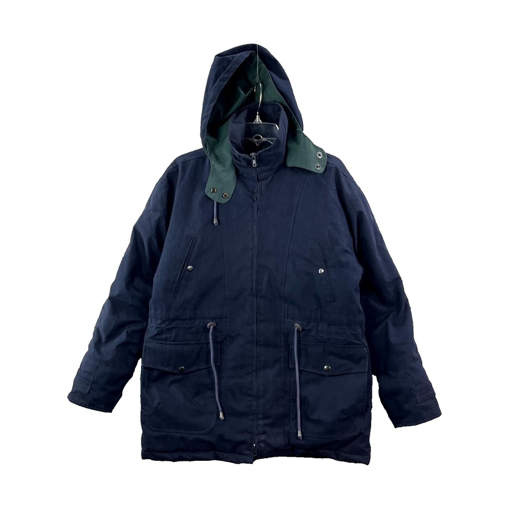 VTG Authentic International Outerwear Jacket Men M Hooded Parka Gorpcore Utility